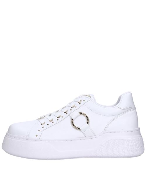 Sneakers in pelle ed ecopelle LIU JO | TAMI 05 CALF LEATHERBIANCO-ORO